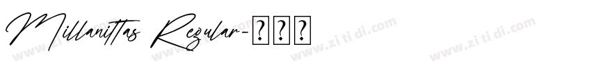 Millanittas Regular字体转换